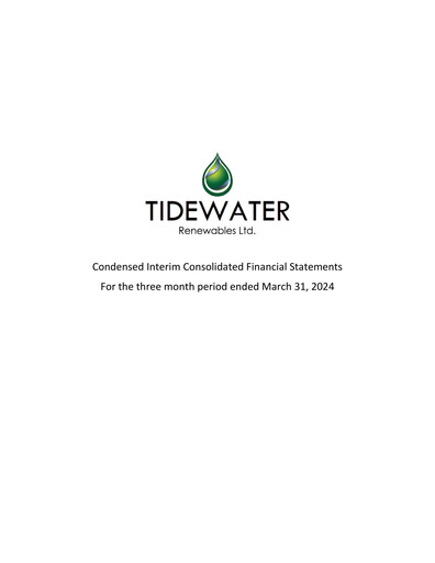 Vorschaubild Tidewater Renewables Quartalsbericht 2024-q1