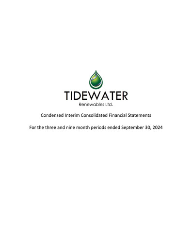 Vorschaubild Tidewater Renewables Quartalsbericht 2024-q3