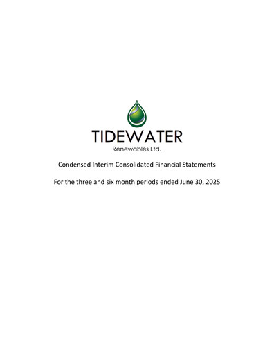 Vorschaubild Tidewater Renewables Quartalsbericht 2025-q2