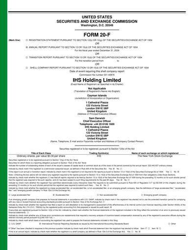 Thumbnail IHS Towers Annual Report 2024