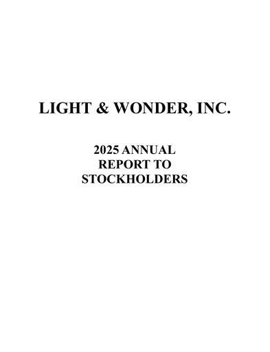 Thumbnail Light & Wonder Annual Report 2025