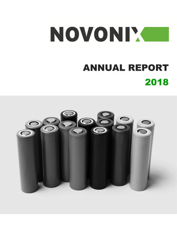 Thumbnail Novonix Annual Report 2018