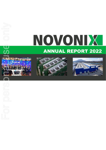 Thumbnail Novonix Annual Report 2022