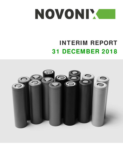 Miniature NOVONIX Rapport semestriel 2018-h2