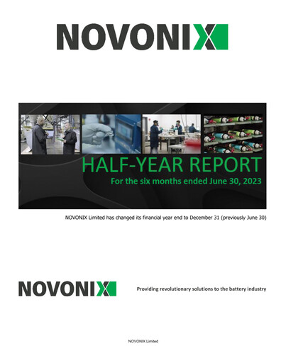 Thumbnail Novonix Half-year Report 2023-h1