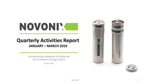 Thumbnail NOVONIX Quarterly Report 2019-q1