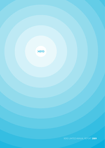 Thumbnail Xero Annual Report 2009