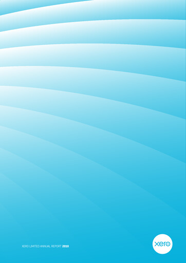 Thumbnail Xero Annual Report 2010