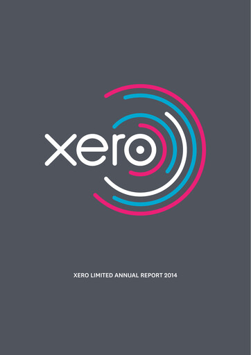 Thumbnail Xero Annual Report 2014