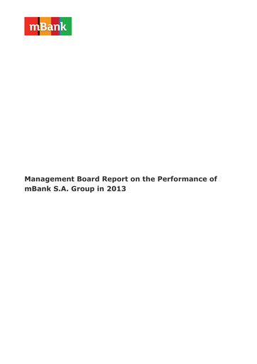 Thumbnail mBank Annual Report 2013