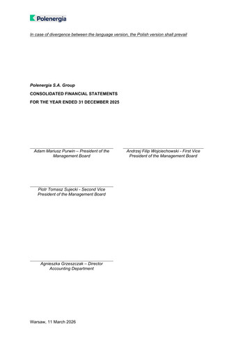 Thumbnail Polenergia Financial Statement 2025