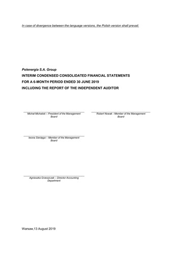 Thumbnail Polenergia Half-year Report 2019-h1