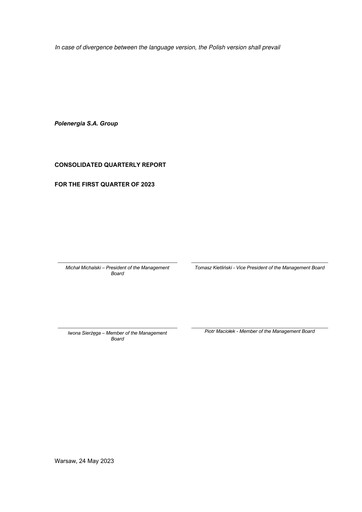 Thumbnail Polenergia Quarterly Report 2023-q1