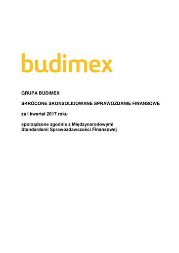 Thumbnail Budimex Quarterly Report 2017-q1