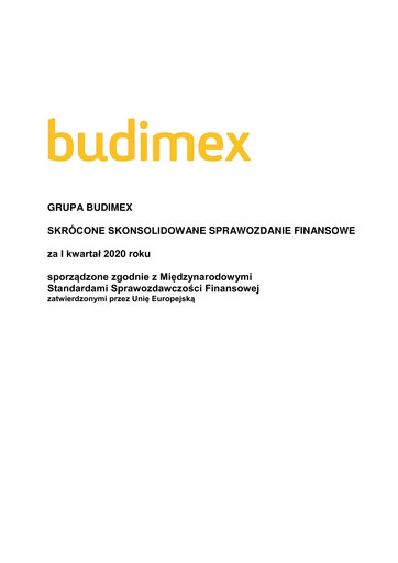 Thumbnail Budimex Quarterly Report 2020-q1