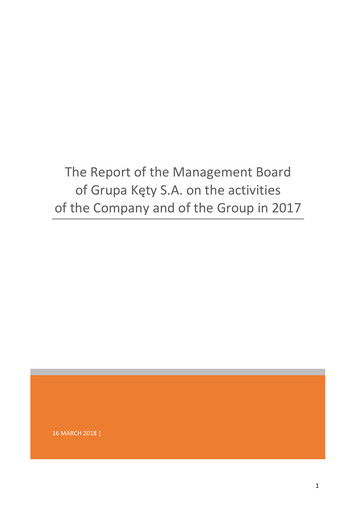 Thumbnail Grupa Kety Annual Report 2017