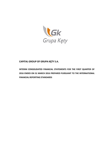 Thumbnail Grupa Kety Quarterly Report 2016-q1