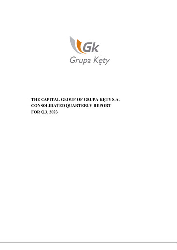 Thumbnail Grupa Kety Quarterly Report 2023-q3
