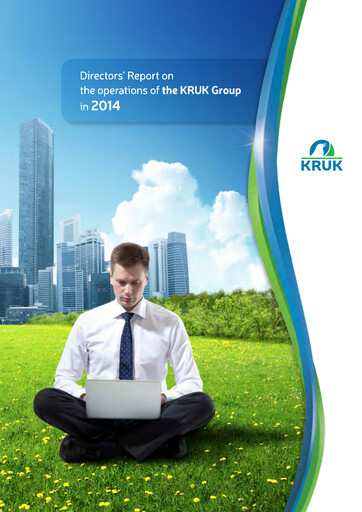 Thumbnail KRUK Spólka Akcyjna Annual Report 2014