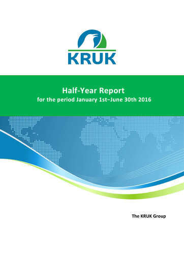 Thumbnail KRUK Spólka Akcyjna Half-year Report 2016-h1