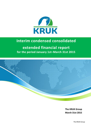 Thumbnail KRUK Spólka Akcyjna Quarterly Report 2015-q1