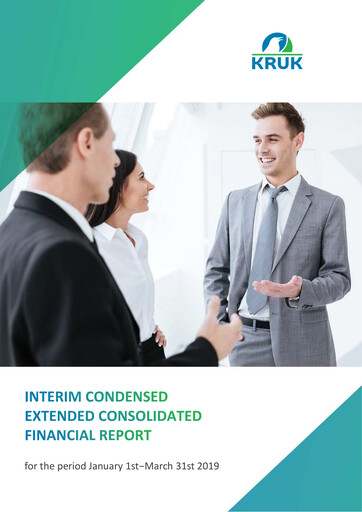 Thumbnail KRUK Spólka Akcyjna Quarterly Report 2019-q1