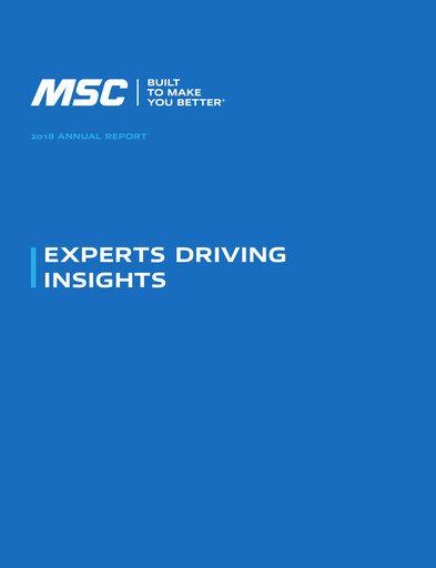 Thumbnail MSC Industrial Direct Annual Report 2018