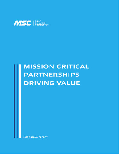 Thumbnail MSC Industrial Direct Annual Report 2023