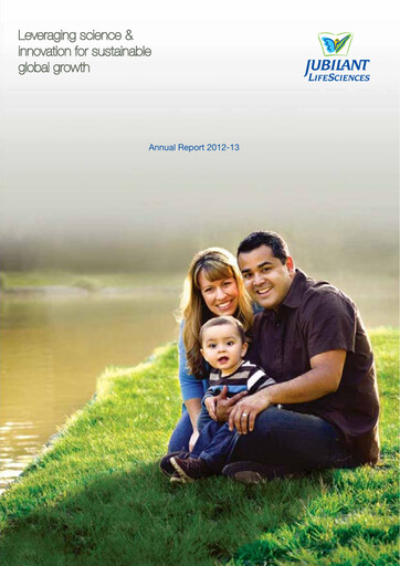Thumbnail Jubilant Pharmova Annual Report 2012-2013