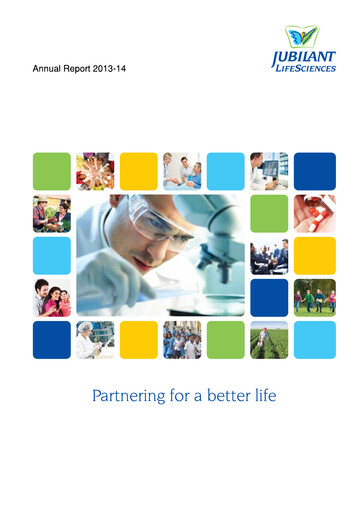 Thumbnail Jubilant Pharmova Annual Report 2013-2014