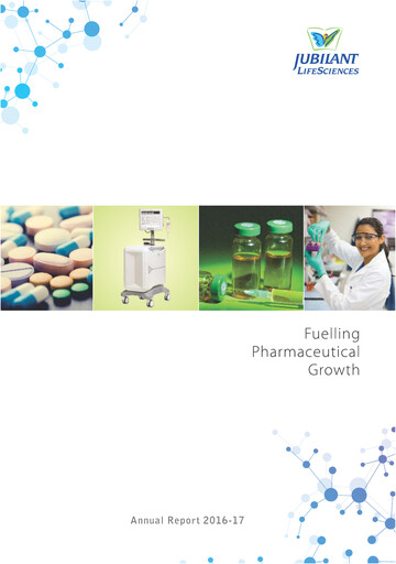 Thumbnail Jubilant Pharmova Annual Report 2016-2017