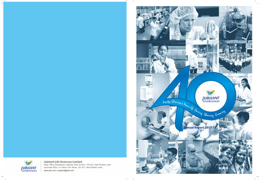 Thumbnail Jubilant Pharmova Annual Report 2017-2018