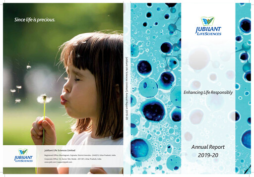 Thumbnail Jubilant Pharmova Annual Report 2019-2020