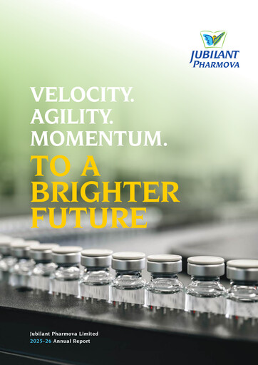 Thumbnail Jubilant Pharmova Annual Report 2025-2026