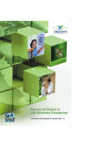 Miniature Jubilant Pharmova Rapport de durabilité 2009-2010