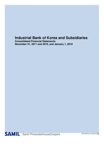 Thumbnail Industrial Bank of Korea (IBK) Financial Statement 2011