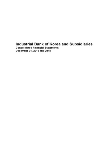 Thumbnail Industrial Bank of Korea (IBK) Financial Statement 2019