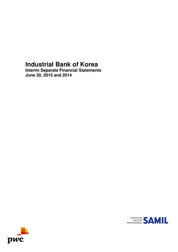Thumbnail Industrial Bank of Korea (IBK) Half-year Report 2015-h1