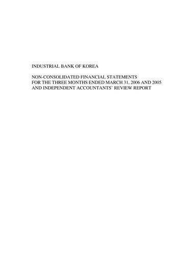 Thumbnail Industrial Bank of Korea (IBK) Quarterly Report 2006-q1