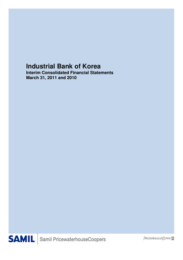 Thumbnail Industrial Bank of Korea (IBK) Quarterly Report 2011-q1