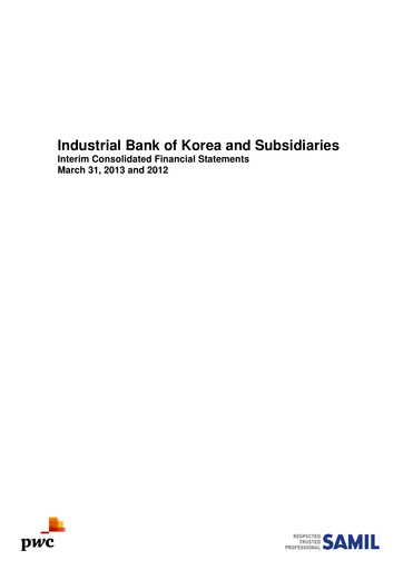Thumbnail Industrial Bank of Korea (IBK) Quarterly Report 2013-q1