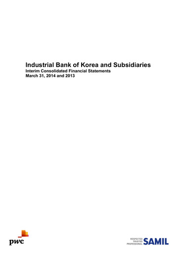 Thumbnail Industrial Bank of Korea (IBK) Quarterly Report 2014-q1