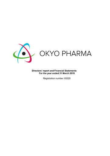 Thumbnail OKYO Pharma Financial Statement 2019