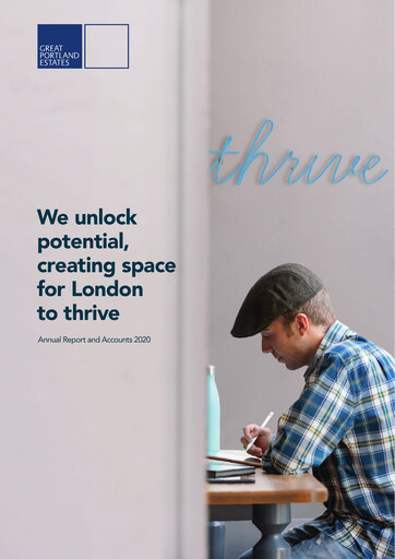 Thumbnail Great Portland Estates Annual Report 2020