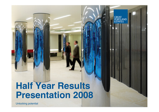 Thumbnail Great Portland Estates Half-year Report 2008-h1
