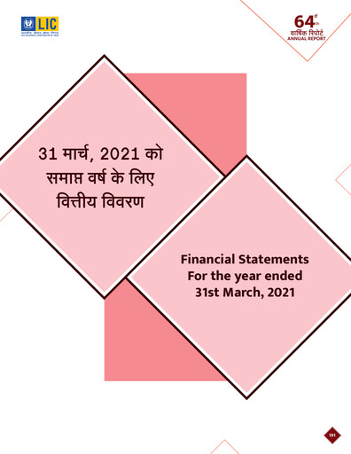 Thumbnail Life Insurance Corporation of India (LIC) Financial Statement 2020-2021