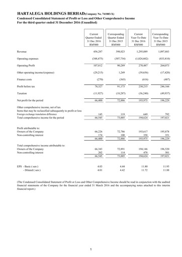 Miniature Hartalega Rapport trimestriel 2017-q3