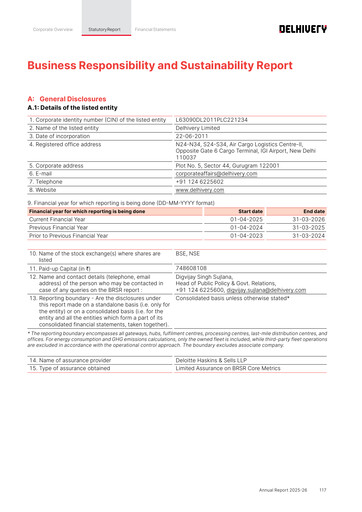 Vorschaubild Delhivery ESG-Bericht 2025-2026