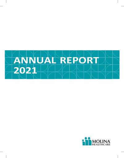Thumbnail Molina Healthcare
 Annual Report 2021