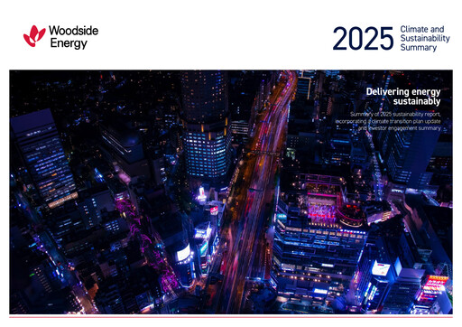 Vorschaubild Woodside Energy ESG-Bericht 2025